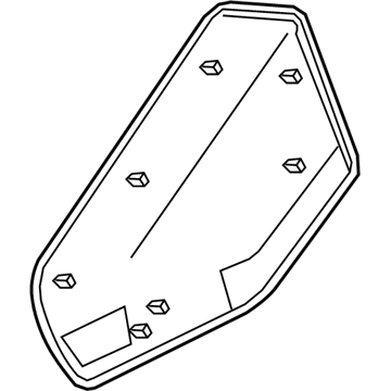 BMW 54-34-7-452-495 TRIM, LINKAGE FLAP, LEFT