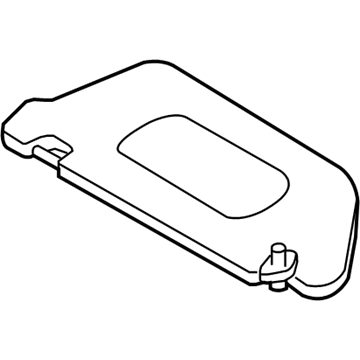 Nissan 96400-ZX10A Passenger Side Sun Visor Assembly