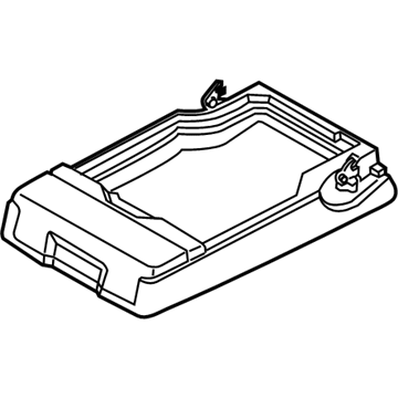 BMW 52-20-7-847-189 Armrest Lower Leather