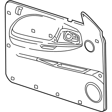 Mopar 5EH091C3AC Panel-Front Door Trim