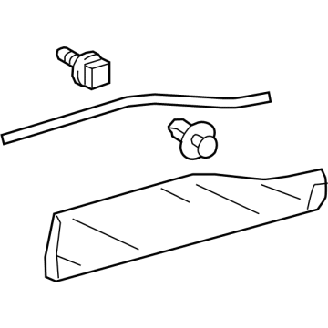 Toyota 75077-0A041 MOULDING SUB-ASSY, R