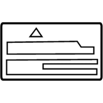 Lexus 85539-33010 Label, Power Outlet Notice