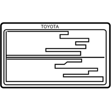 Lexus 42661-33570 Label, Tire Pressure Information