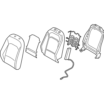 Kia 88400K0570SK9 Back Assembly-Fr Seat, RH
