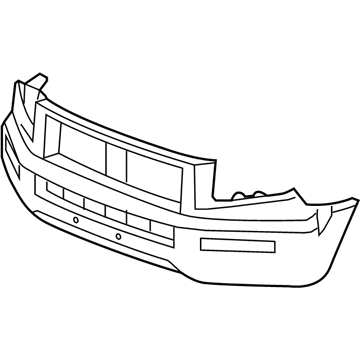 Honda 04711-SJC-A90ZZ Face, Front Bumper (Dot)