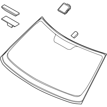 Kia 86110E4100 Windshield Glass Assembly