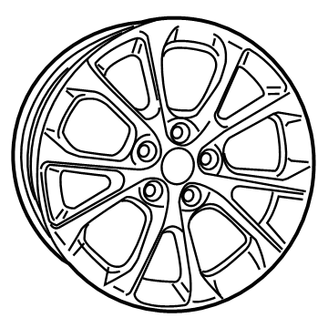 Mopar 6QD48AAAAA Aluminum Wheel