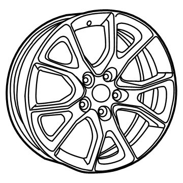 Mopar 1VH41DD5AD Aluminum Wheel
