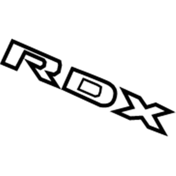 Acura 75722-STK-A01 Emblem Set, Rear (Rdx)
