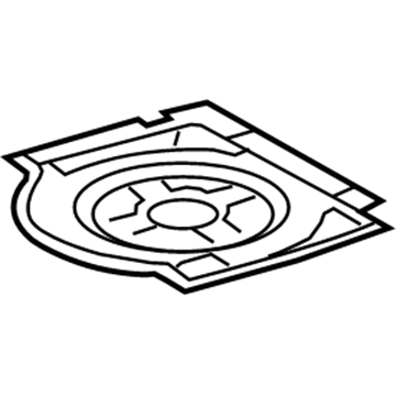 Lexus 64771-0E010 Cover, Spare Wheel
