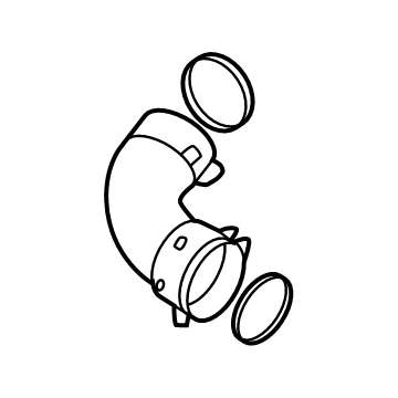 BMW 13-71-8-054-840 CHARGE AIR PIPE FOR CYLINDER