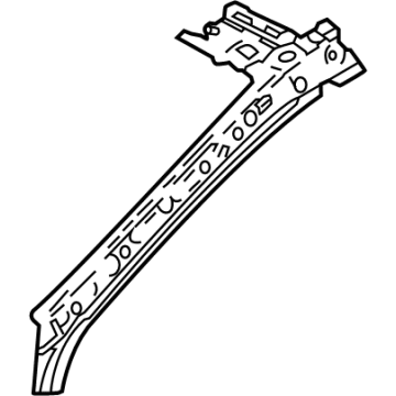 Toyota 61024-62020 Weatherstrip Pillar Reinforcement