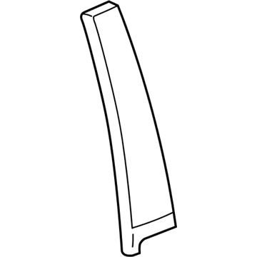 Honda 72930-S01-A00 Garnish, R. RR. Door Sash