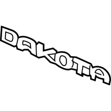 Mopar 55077722AA Nameplate