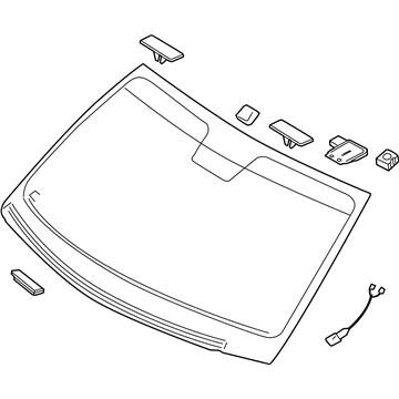 Hyundai 86110-3N540 Windshield Glass Assembly