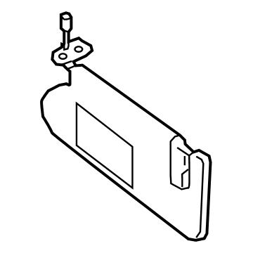 Infiniti 96400-5NA0A Passenger Sun Visor Assembly