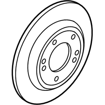 Hyundai 58411-G2300 Disc Assembly-Rear Brake