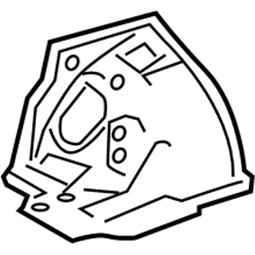 Lexus 53711-3A030 Apron, Front Fender, Front RH