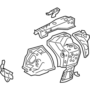Lexus 53701-30A60 Apron Sub-Assy, Front Fender, RH