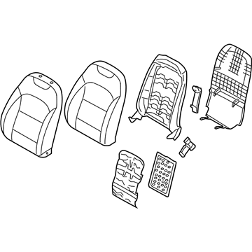 Kia 88300G5631AY4 Back Assembly-Fr Seat, LH