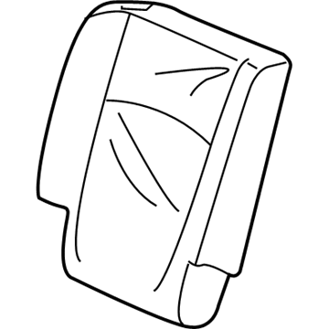 Honda 82121-THR-A01ZA Cover, Right Rear Seat-Back Trim (Shadow Beige)