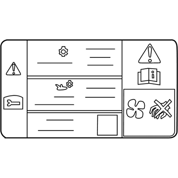 Ford DM5Z-1503050-A AC Label