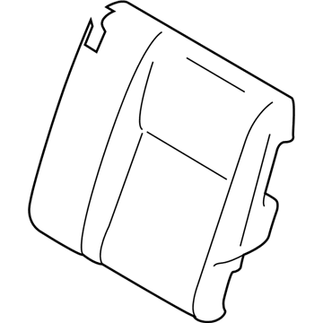 Nissan 88661-1KA2A Pad Assy-Back, Rear Seat LH