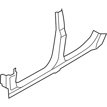 BMW 41-21-7-218-593 Column B With Left Rocker Panel