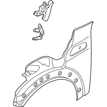 BMW 41-35-5-A55-B01 SIDE PANEL, FRONT LEFT