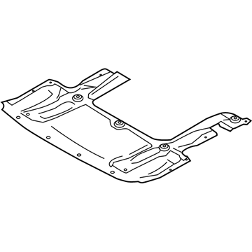 BMW 51-75-7-211-031 Engine Compartment Shielding, Front