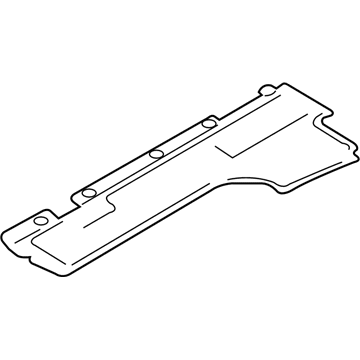 BMW 51-75-7-185-035 Lateral Underbody Shield, Left