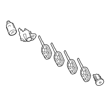 Ford KT1Z-6122050-R Lock Set