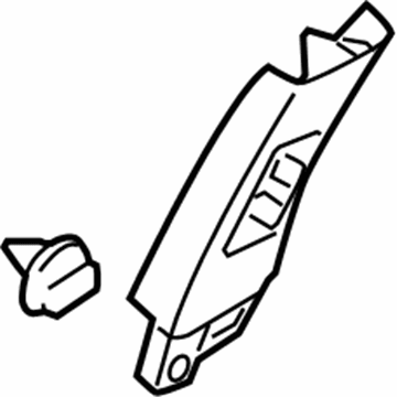 Infiniti 76913-1BG0A Garnish-Center Pillar, Upper RH