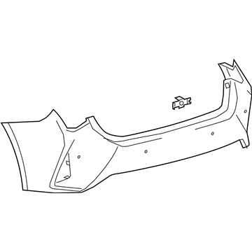 Lexus 52159-24939 Rear Bumper Cover, L/C