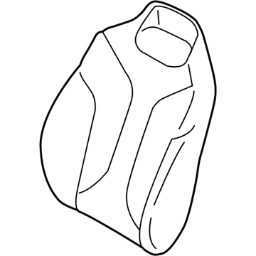 BMW 52-10-7-940-607 COVER, BACKREST, PERFORATED