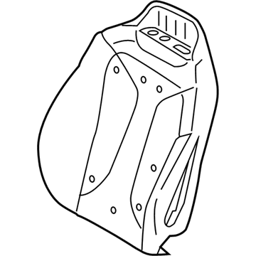 BMW 52-10-7-444-781 FOAM ELEMENT, COMFORT BACKRE