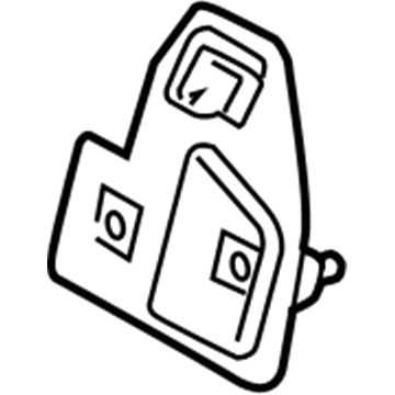 Lexus 72668-60040-A0 Bezel, Rear Seat Back Lock, Lower