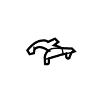 Lexus 72616-60010-A0 Cover, Rear Seat Back Lock Striker, LH
