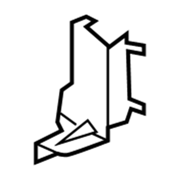 BMW 51-64-7-117-811 Locat. Plate F. Cool. Mod., Lower Left