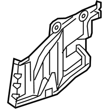 Nissan 64838-9NB0B Cover-Splash, Hoodledge RH