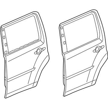 Honda 67510-SZA-A80ZZ Panel, R. RR. Door (DOT)