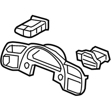 Honda 77200-S2A-J02ZB Panel Assy., Meter *NH167L* (GRAPHITE BLACK)