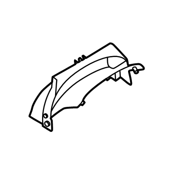 BMW 51-45-9-629-760 GAP COVER STEERING COLUMN UP