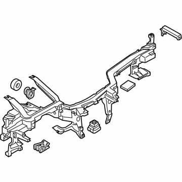 BMW 51-45-9-418-663 SUPPORT, INSTRUMENT PANEL:519902