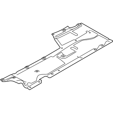 BMW 51-75-7-241-833 Underbody Panelling, Side Left