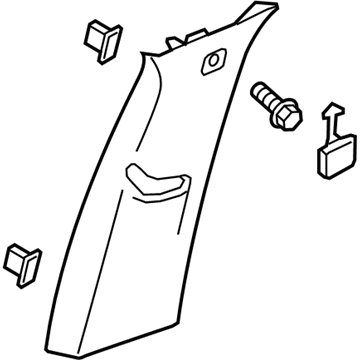 GM 84229118 Upper Center Pillar Trim