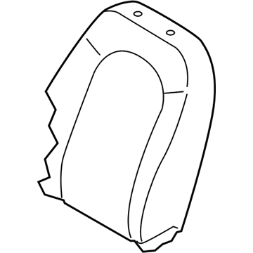 Hyundai 88460-2L570-JCA Front Passenger Side Seat Back Covering