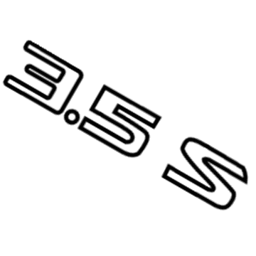 Nissan 84896-3TA0B Emblem-Trunk Lid