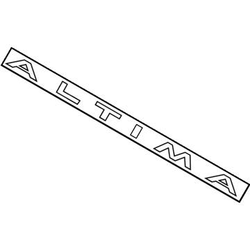 Nissan 84895-3TA0A Emblem-Trunk Lid