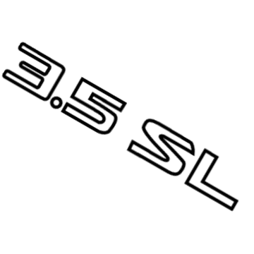 Nissan 84896-3TG0B Emblem-Trunk Lid